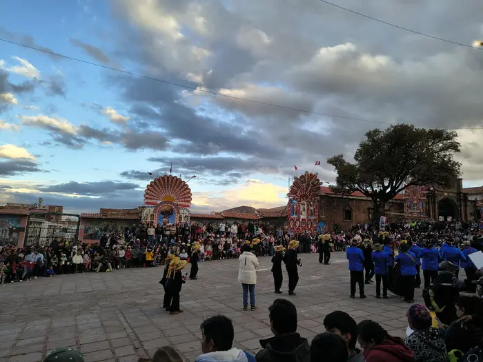 A traditional festival in the streets of Cusco