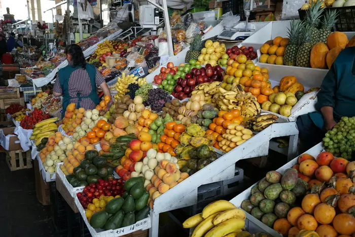 Fresh local fruits at the market